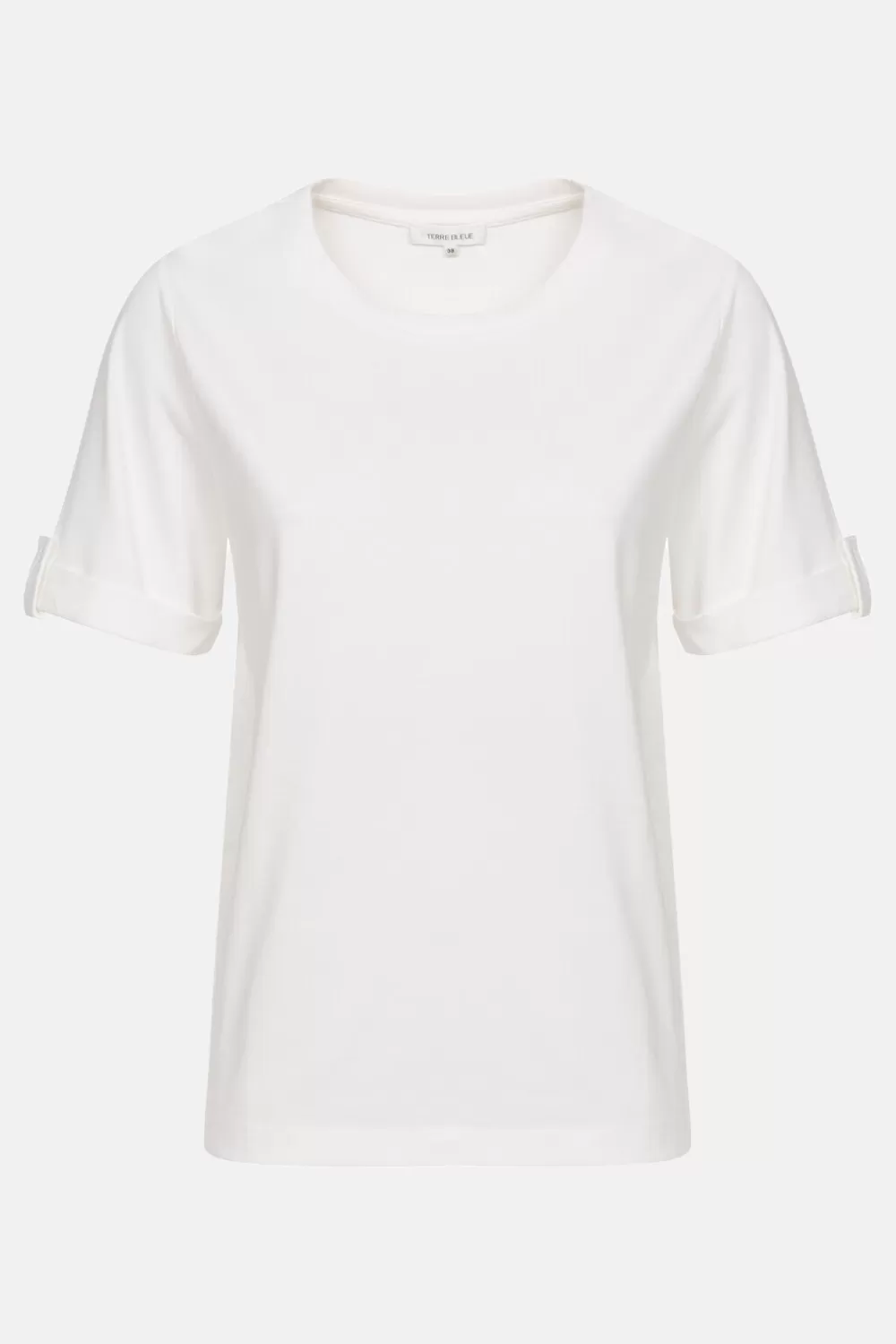 Dames T-Shirt Met Ronde Hals En Korte Mouwen-Terre Bleue Cheap