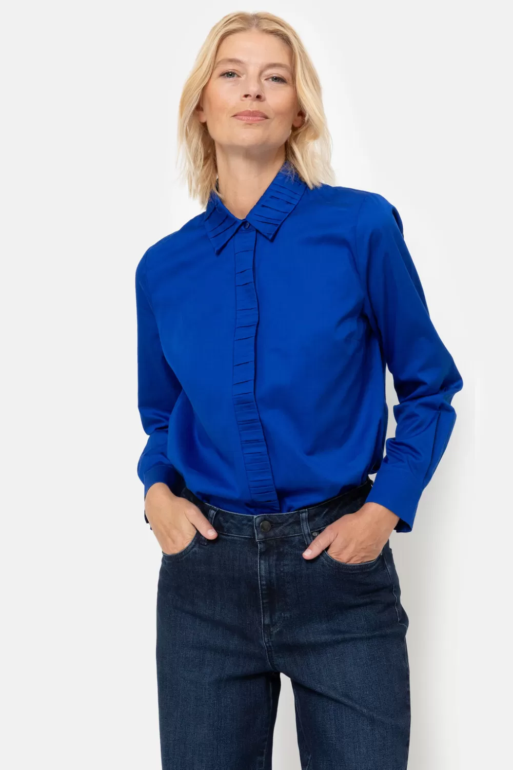 E Jeans Met Wijde, Rechte Pijpen-Terre Bleue Best Sale